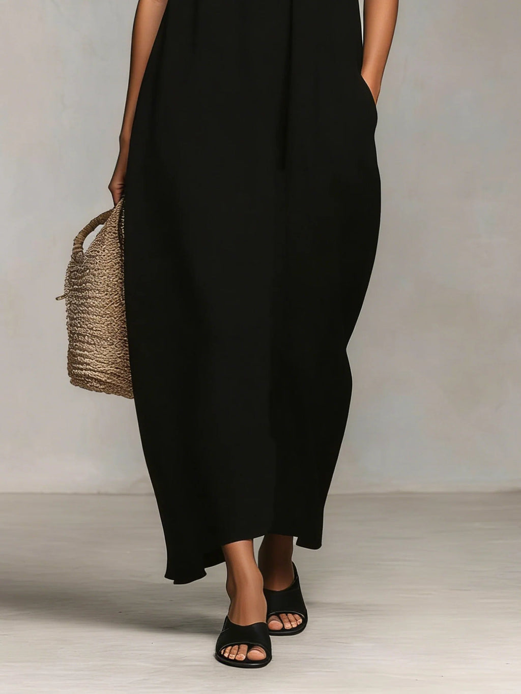 Mirelle™ | Maxi-Kleid mit Farbblöcken und Spaghettiträgern