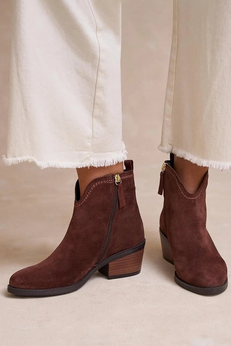 Céline™ | Bottines en daim élégantes