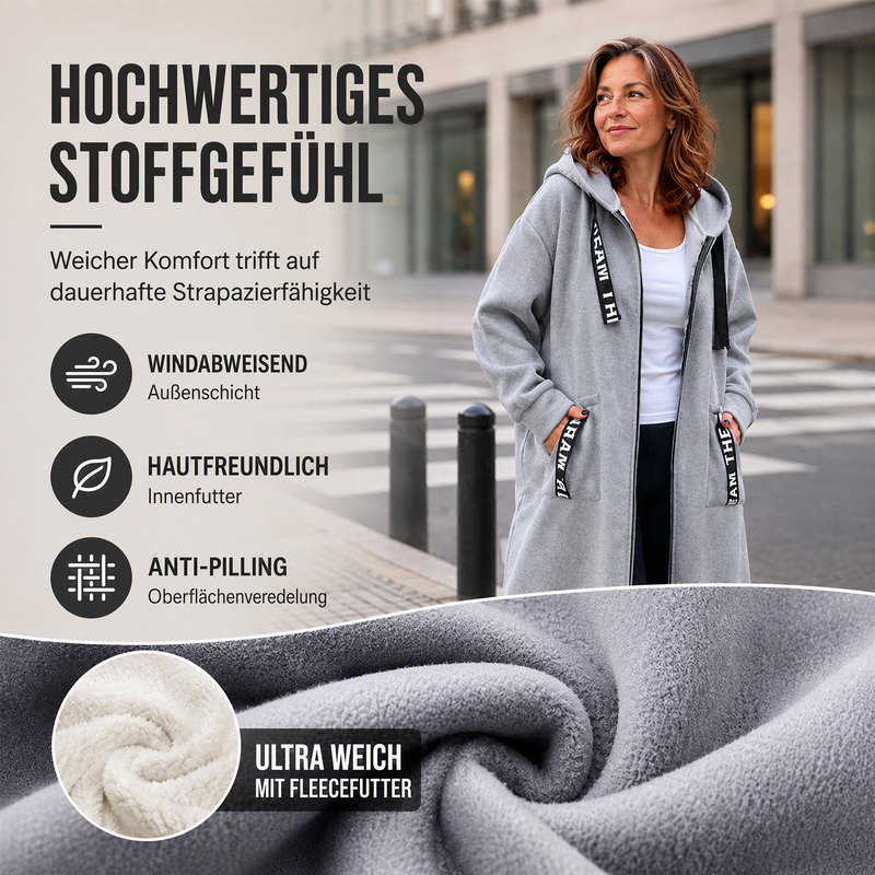 Elviane™ | Manteau oversize chaud avec capuche