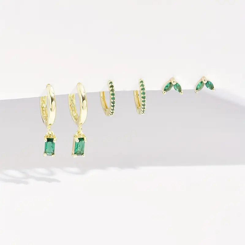 Ensemble de Boucles d'Oreilles Fiorenza en Or Viridelle