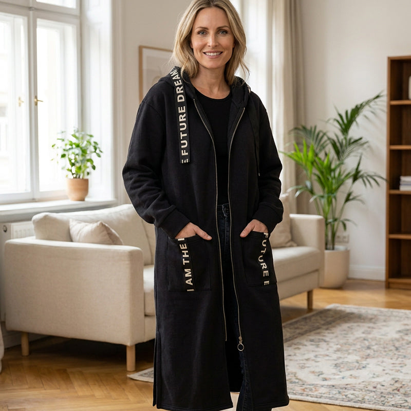 Elviane™ | Manteau oversize chaud avec capuche