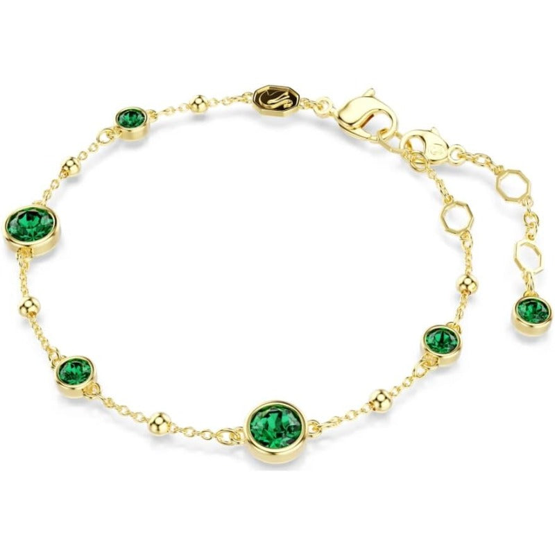Délicat Bracelet en Or avec Émeraude