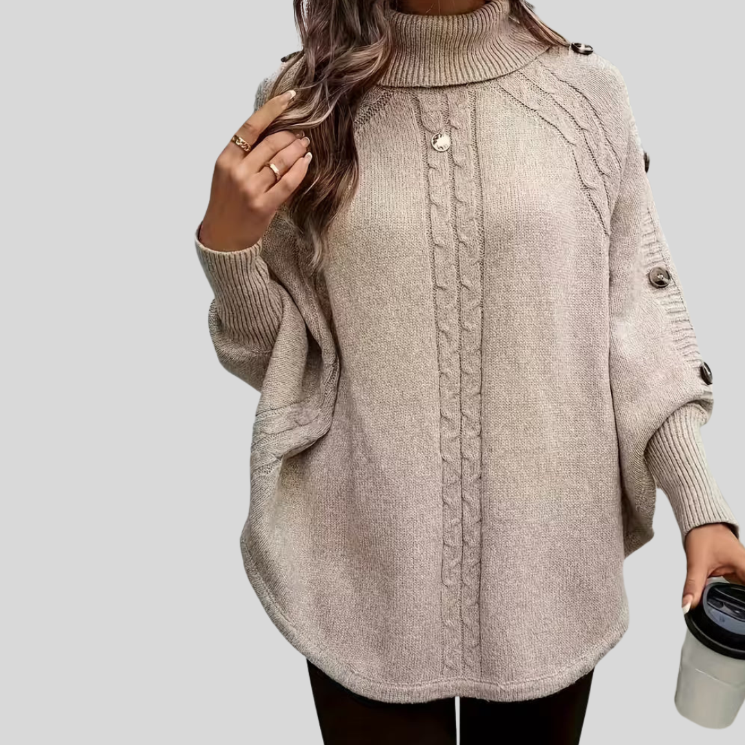 Norelle | Pull en maille torsadée à col montant