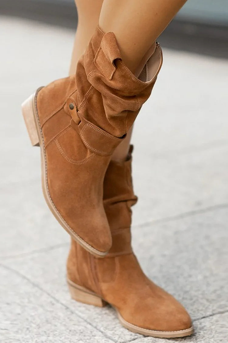 Clémence™ | Bottines Souples en Daim