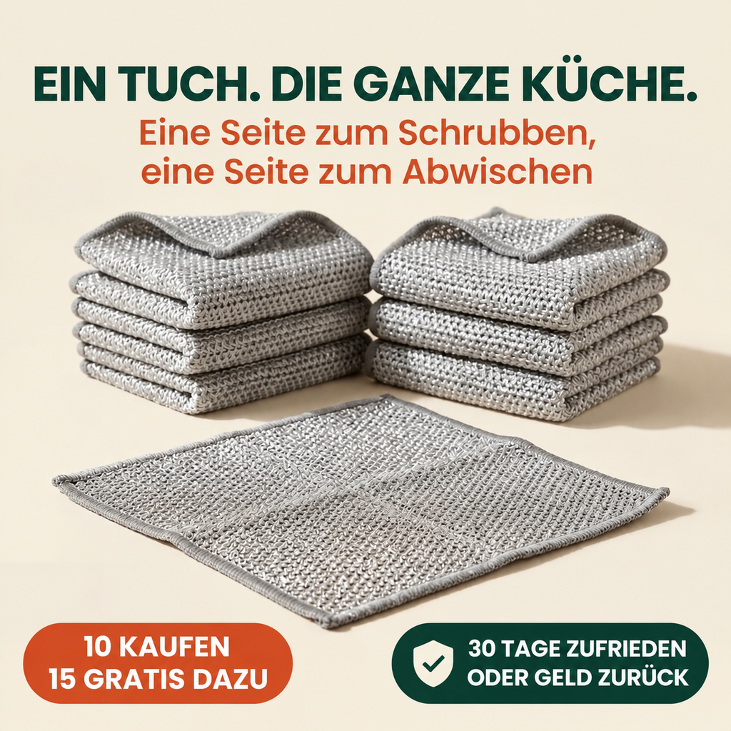 Glanzora™ Chiffon puissant – Efficace contre les résidus incrustés, doux pour les surfaces