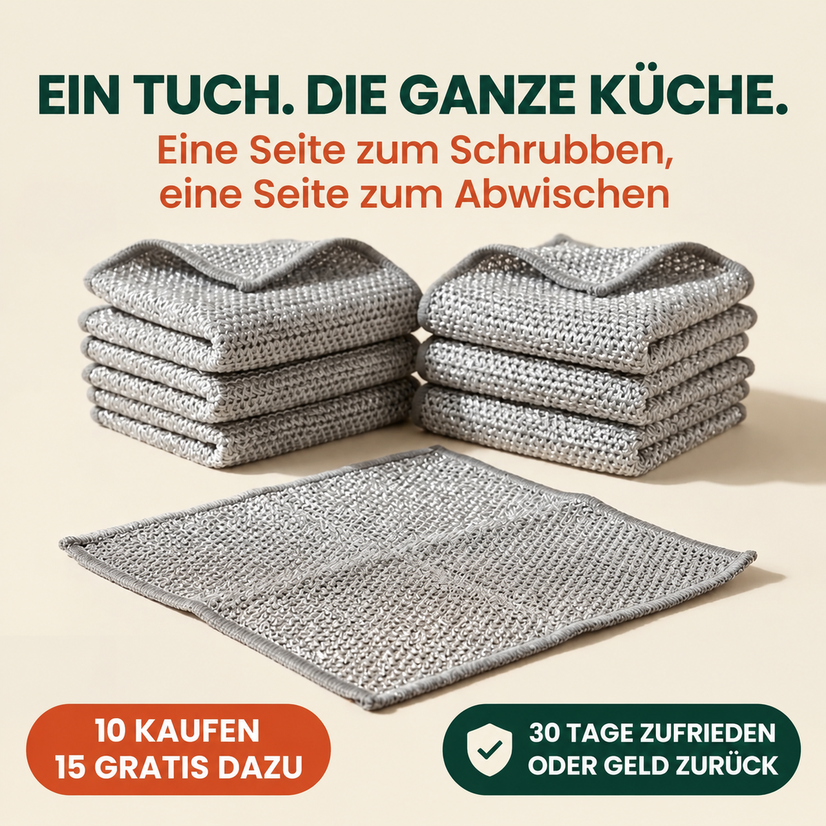 Glanzora™ Chiffon puissant – Efficace contre les résidus incrustés, doux pour les surfaces