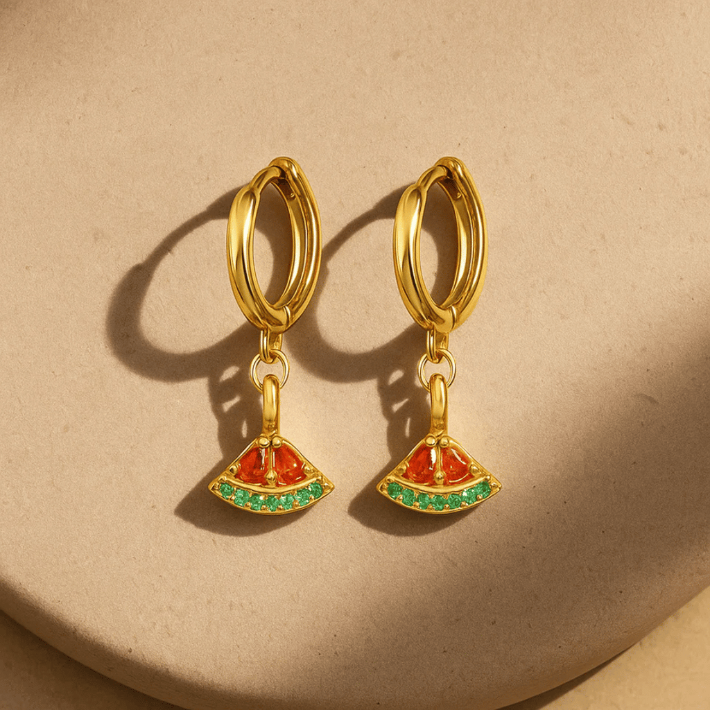 Zaralina™ - Exquisite Ohrringe in Wassermelonenform