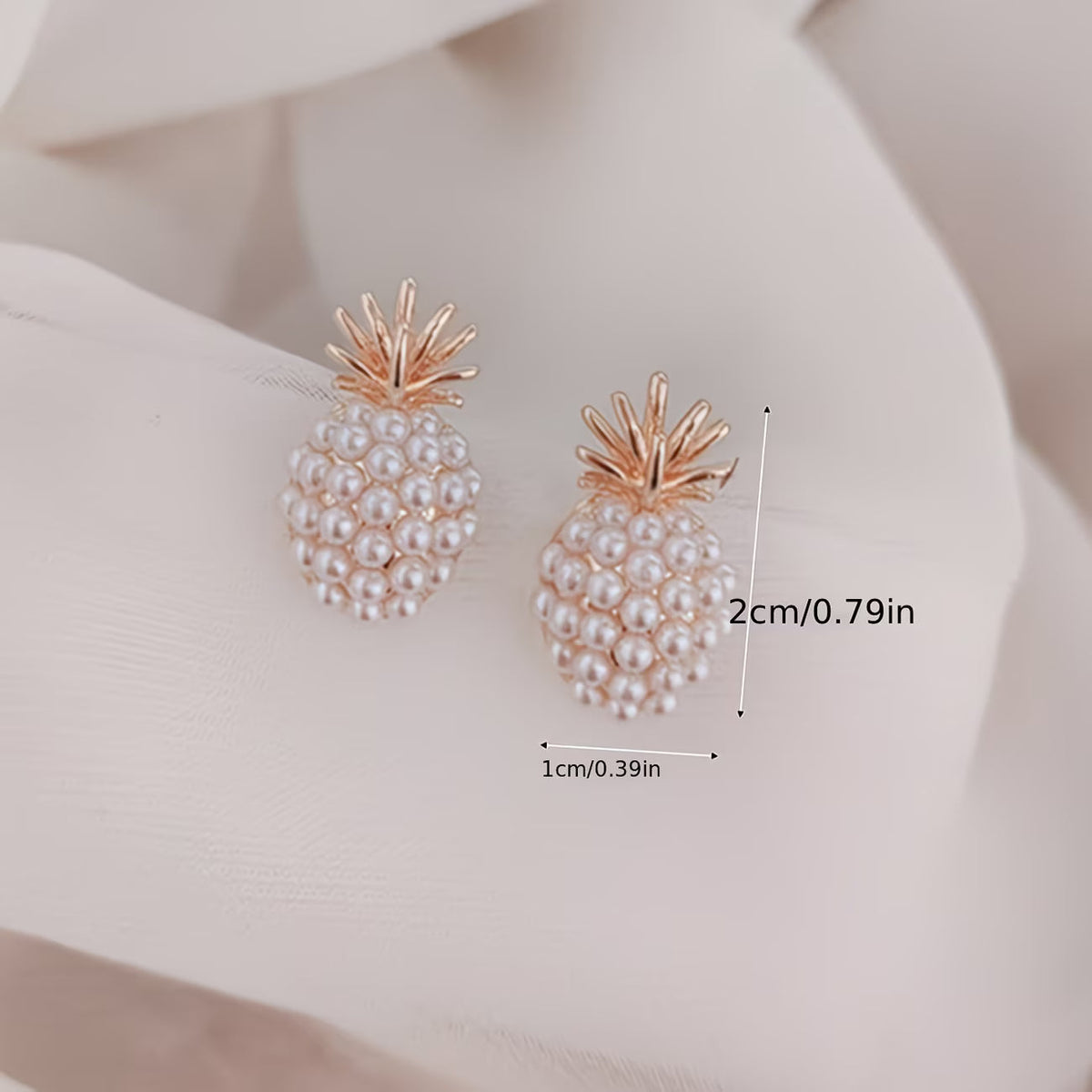 Boucles d'oreilles ananas perles