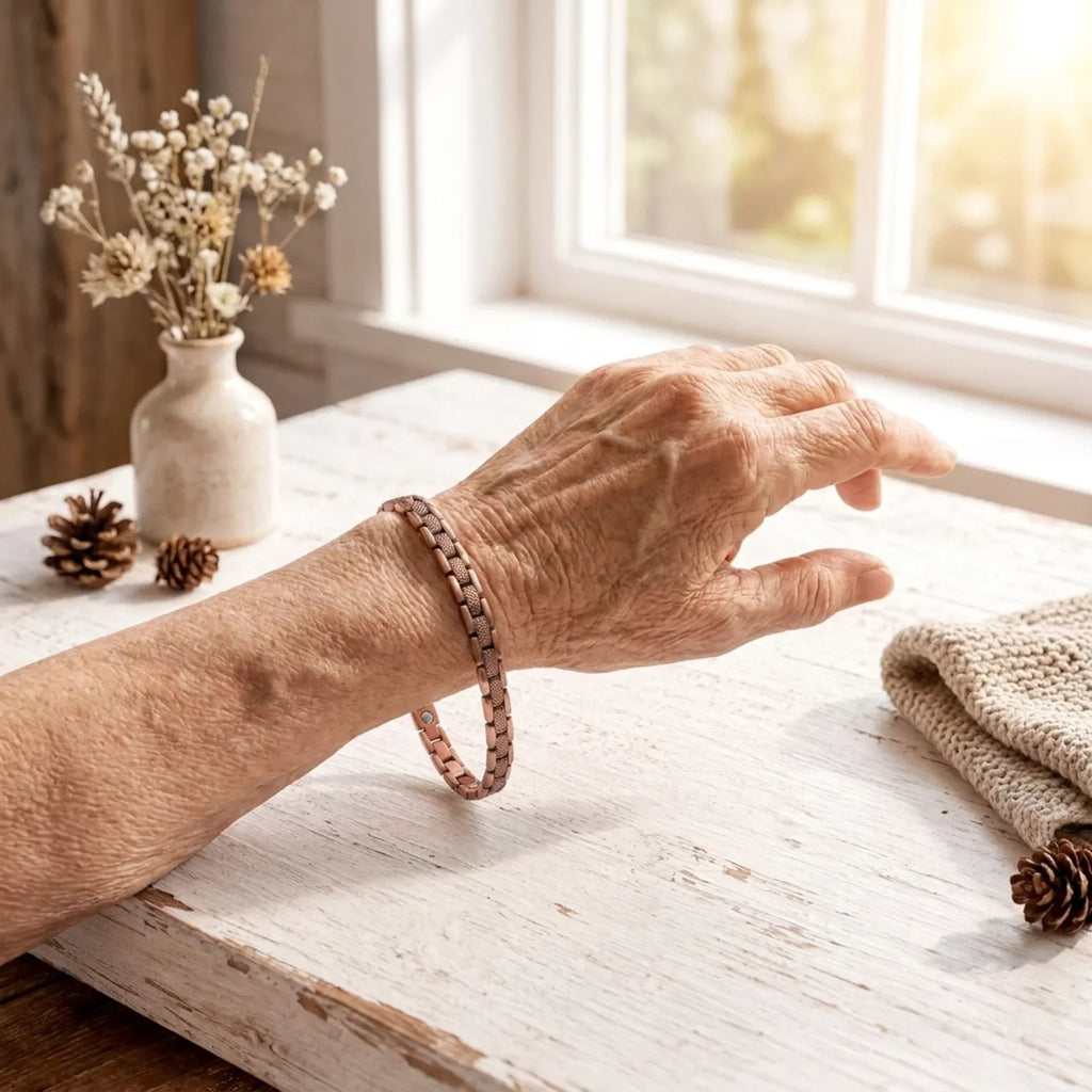 Handgefertigte Kupfer-Hammerschmuck-Kette