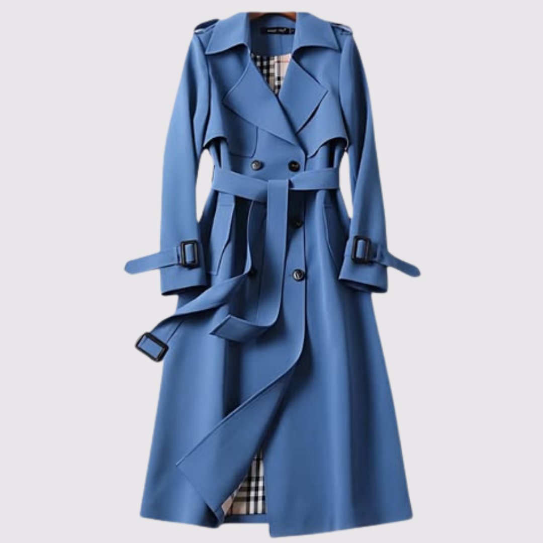 Trench minimaliste Sienna en vert sauge