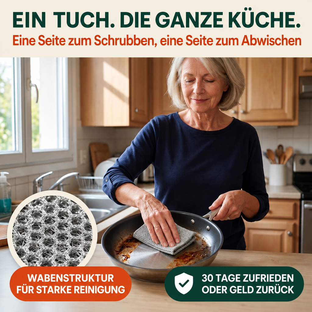Glanzora™ Chiffon puissant – Efficace contre les résidus incrustés, doux pour les surfaces