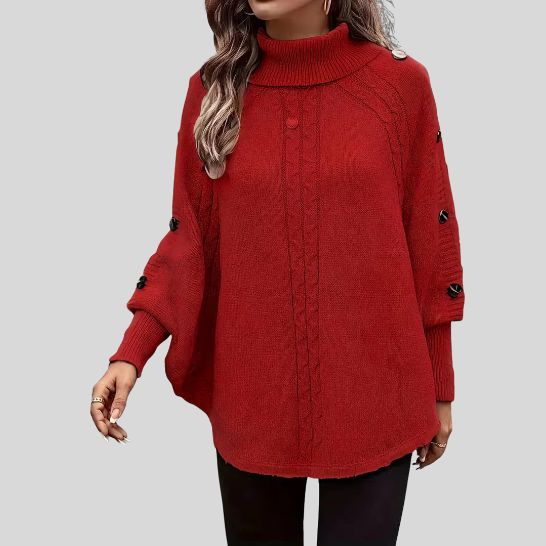 Norelle | Pull en maille torsadée à col montant
