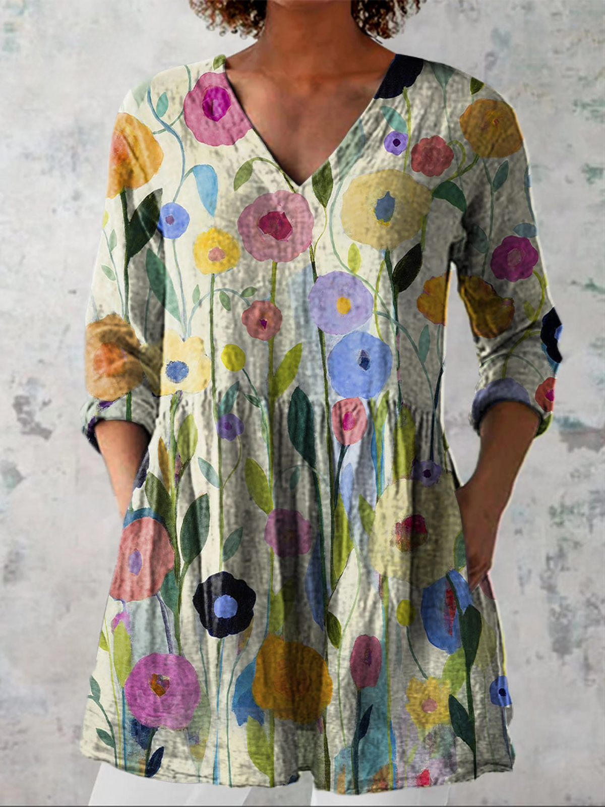 Remi | Lange Bluse mit auffälligem Design