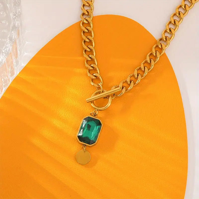 Collana Émeraude con catena Épaisse en Or