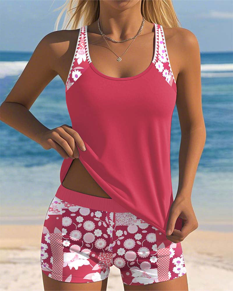 Matilda | Floral Print Swimsuit Set