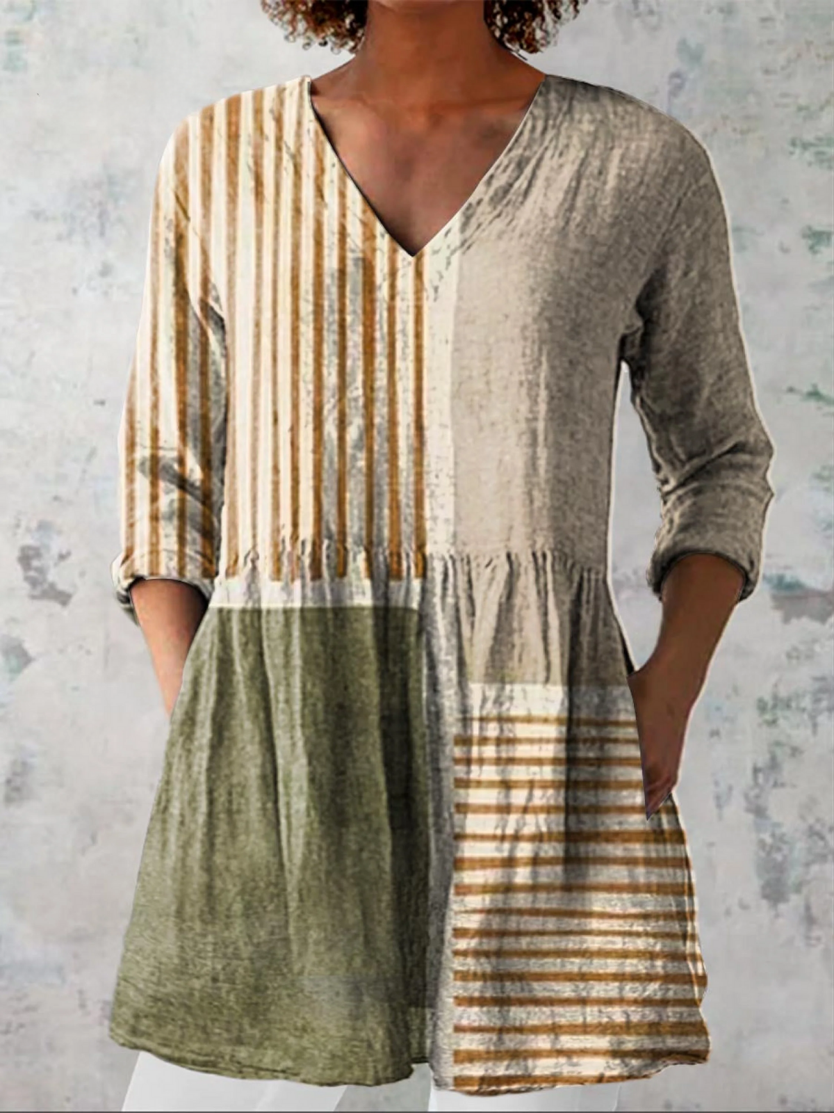 Maeve | Lange Bluse mit auffälligem Design