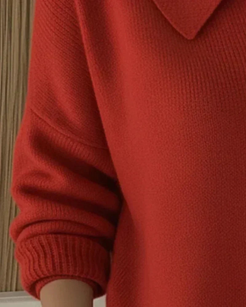 Vega | Pull en maille à col chemise