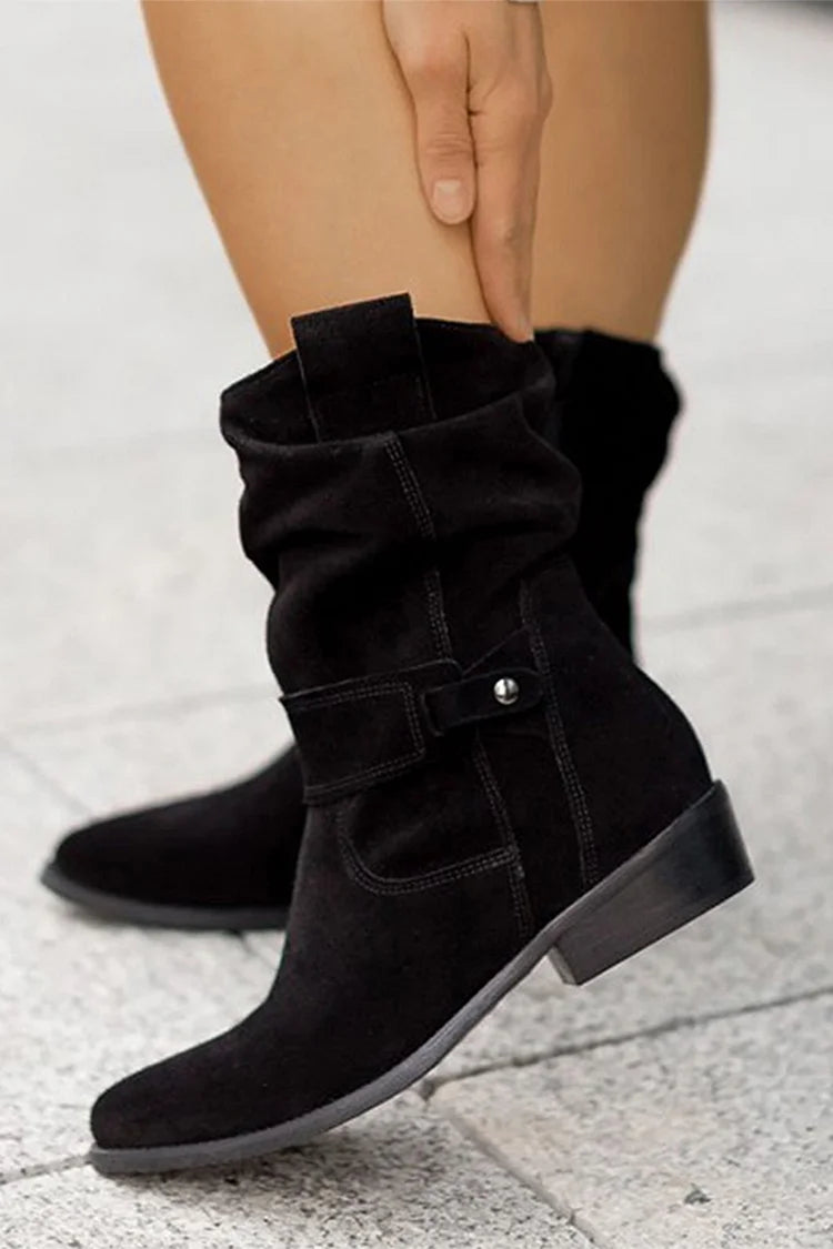 Clémence™ | Bottines Souples en Daim