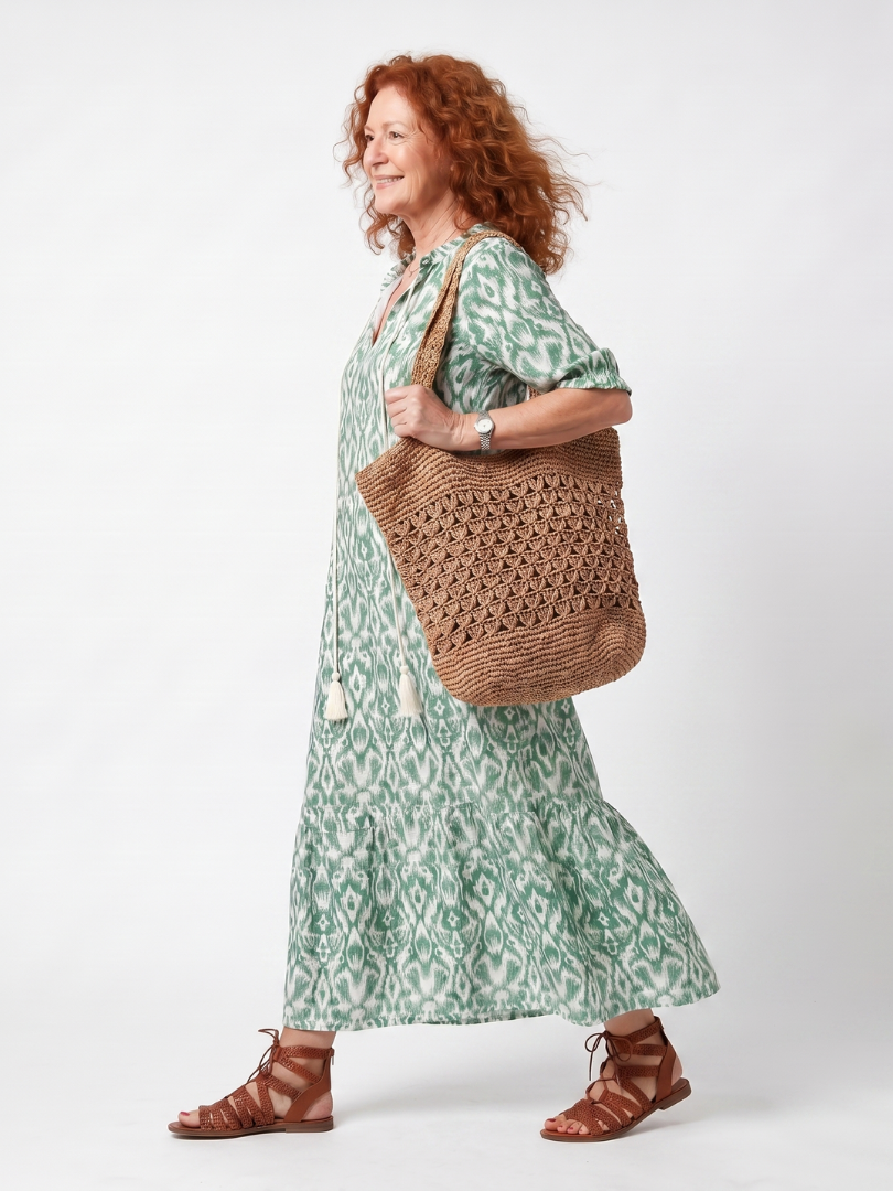 Midi Boho Kleid Florence mit Quasten