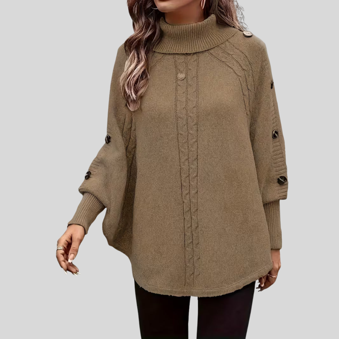 Norelle | Pull en maille torsadée à col montant