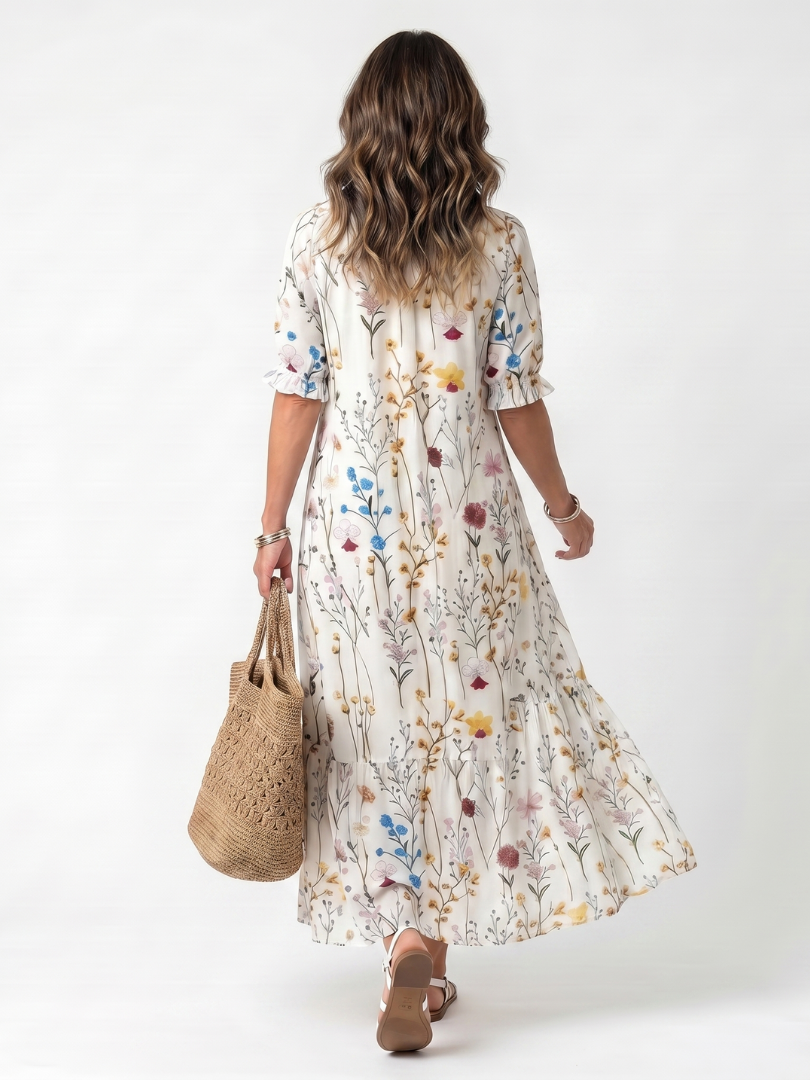 Midi-Boho-Kleid Nathalie mit Quasten