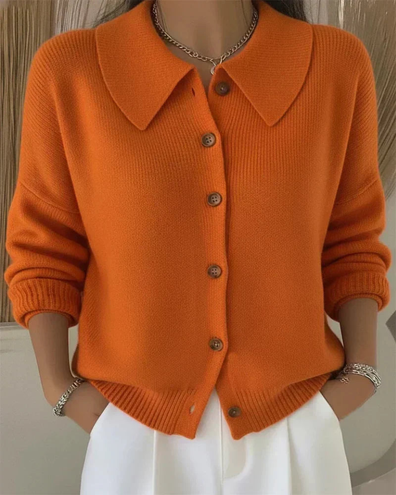 Vega | Pull en maille à col chemise