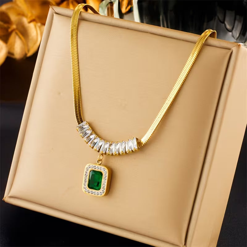 Collana Prisma Émeraude Regalia en Or