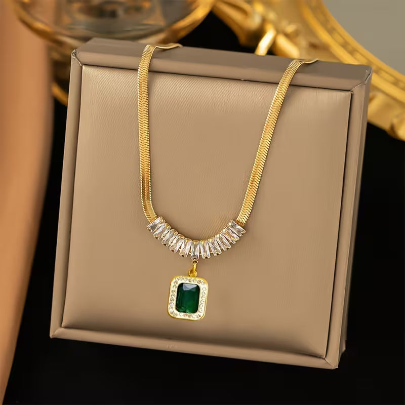Collana Prisma Émeraude Regalia en Or