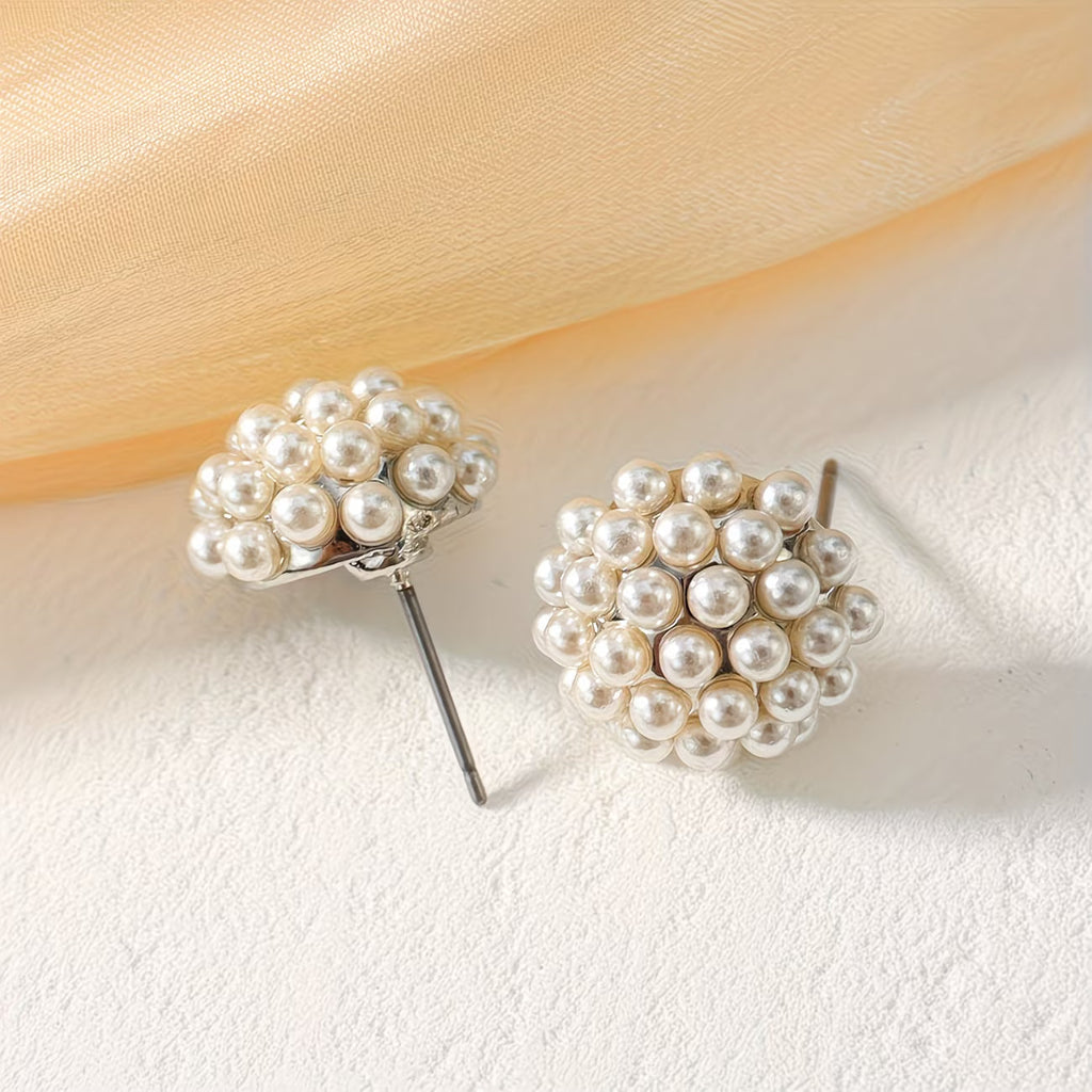 Boucles d'oreilles dôme perle