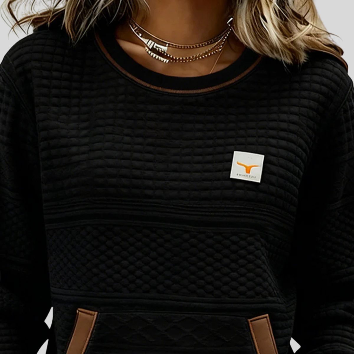 Noelle | Sweat-shirt à col rond colorblock