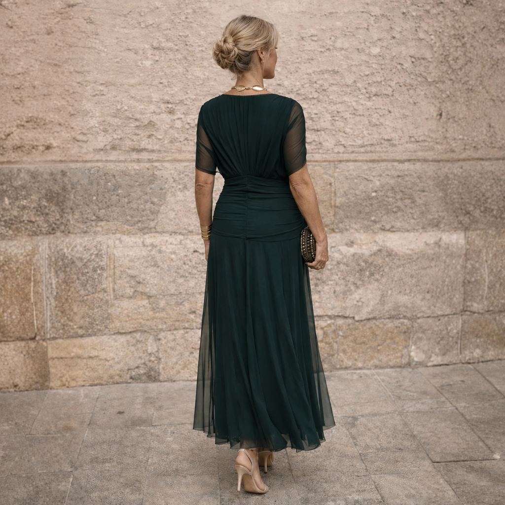 ELIZA™ – Élégante Robe Verte