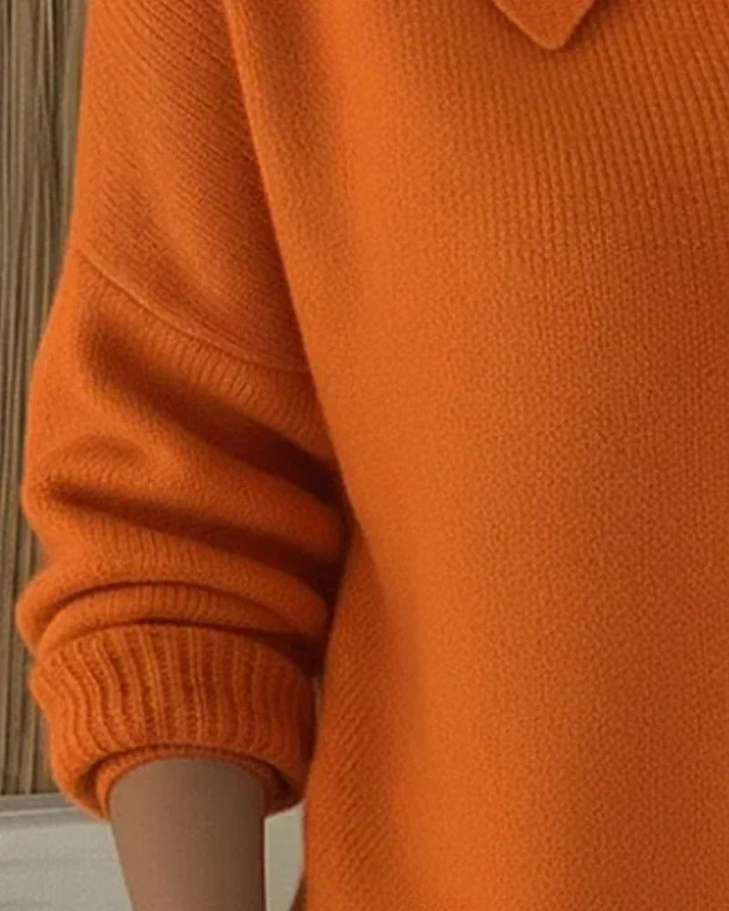 Vega | Pull en maille à col chemise