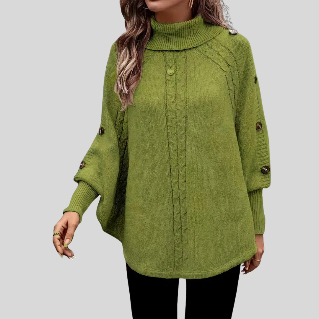 Norelle | Pull en maille torsadée à col montant