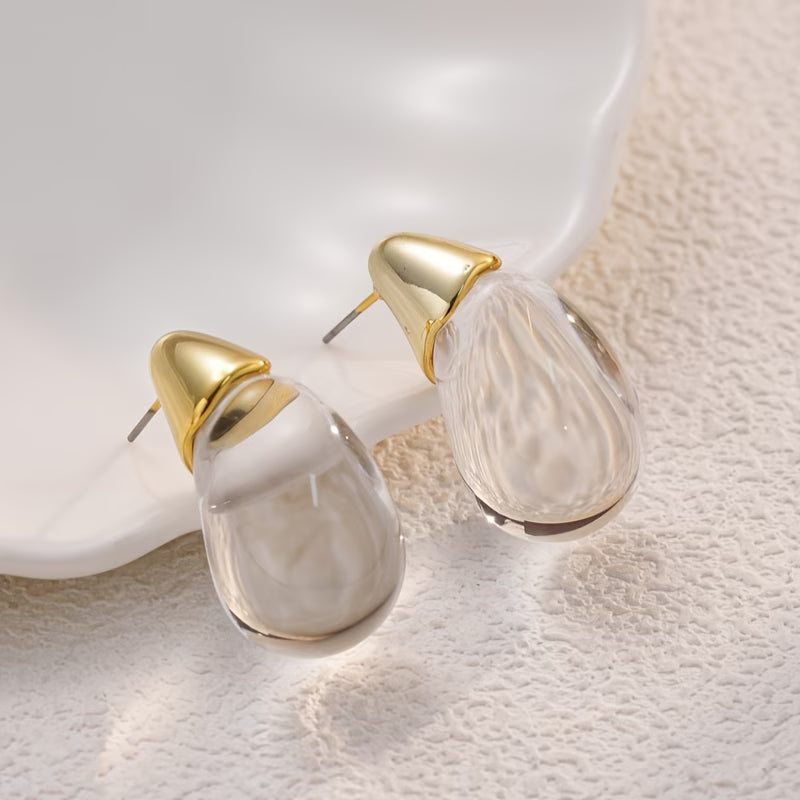 Boucles d'oreilles goutte en acrylique