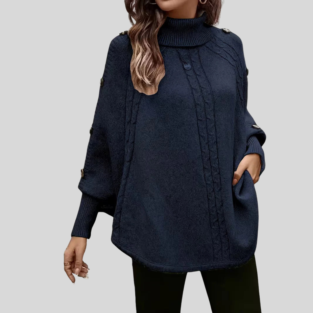 Norelle | Pull en maille torsadée à col montant