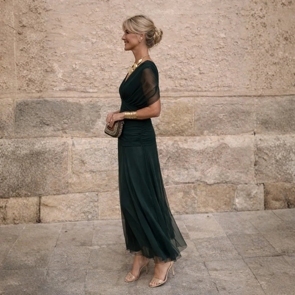 ELIZA™ – Élégante Robe Verte