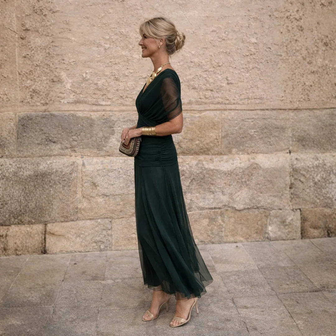ELIZA™ – Élégante Robe Verte