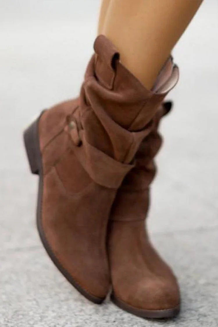 Clémence™ | Bottines Souples en Daim