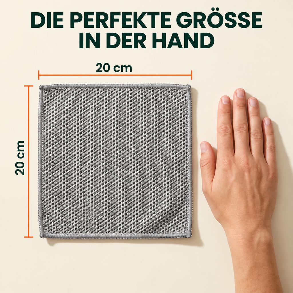 Glanzora™ Chiffon puissant – Efficace contre les résidus incrustés, doux pour les surfaces