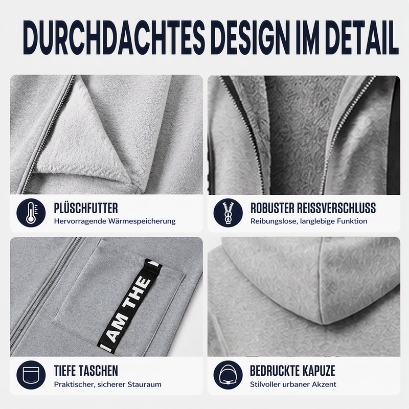 Elviane™ | Manteau oversize chaud avec capuche