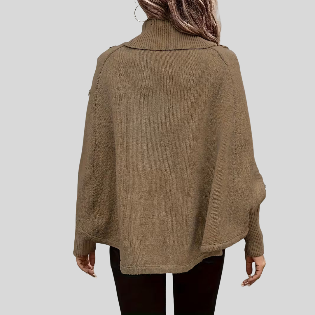 Norelle | Pull en maille torsadée à col montant
