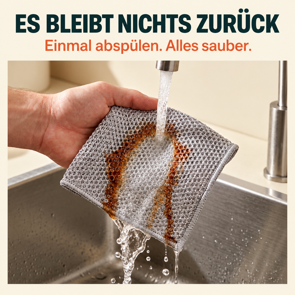 Glanzora™ Chiffon puissant – Efficace contre les résidus incrustés, doux pour les surfaces