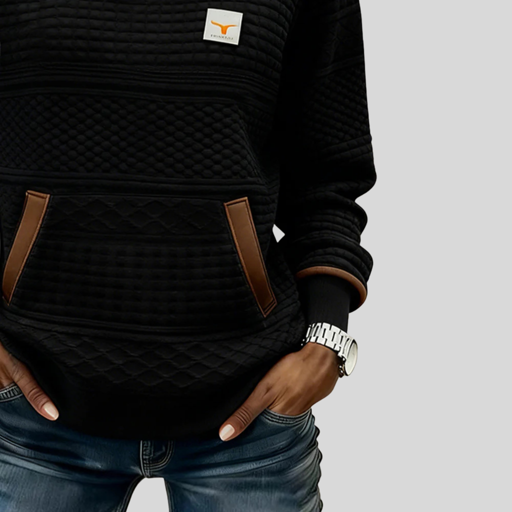 Noelle | Sweat-shirt à col rond colorblock