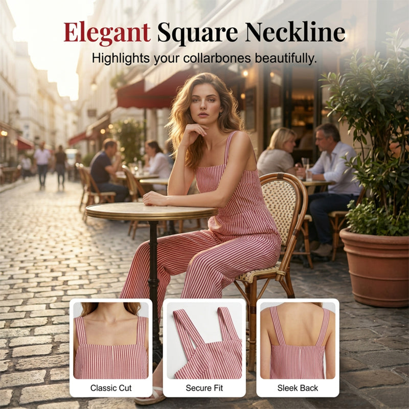 Marena™ | Luftiger Streifen-Jumpsuit