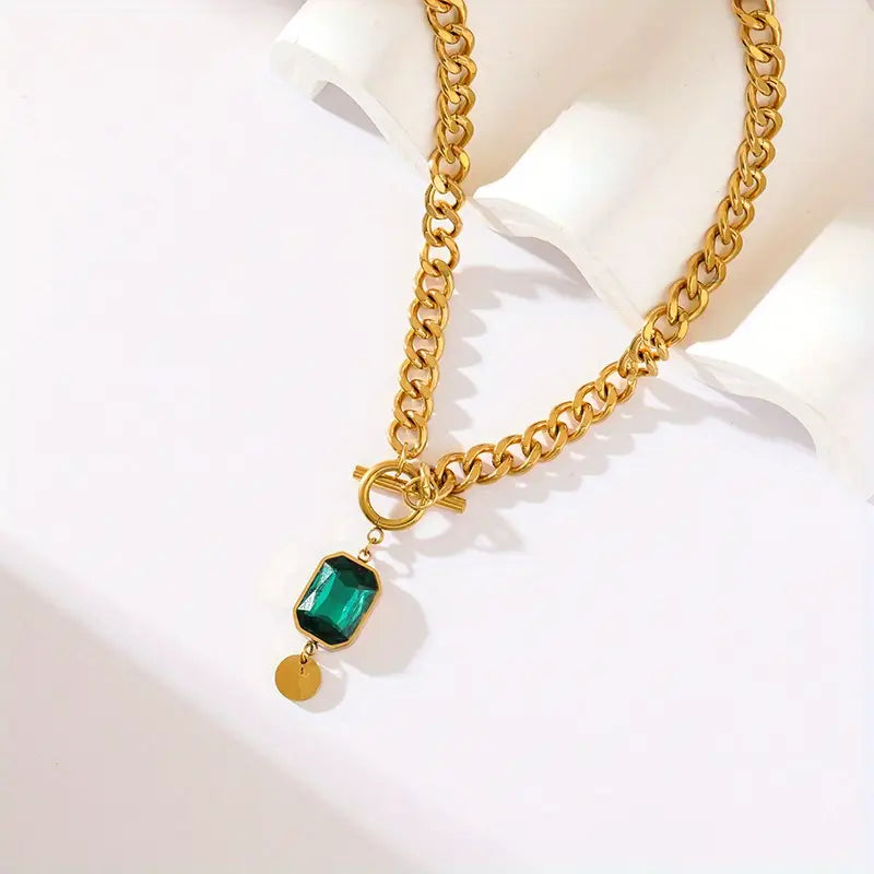 Collana Émeraude con catena Épaisse en Or