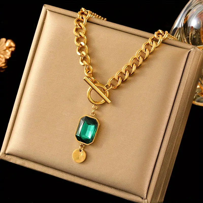 Collana Émeraude con catena Épaisse en Or