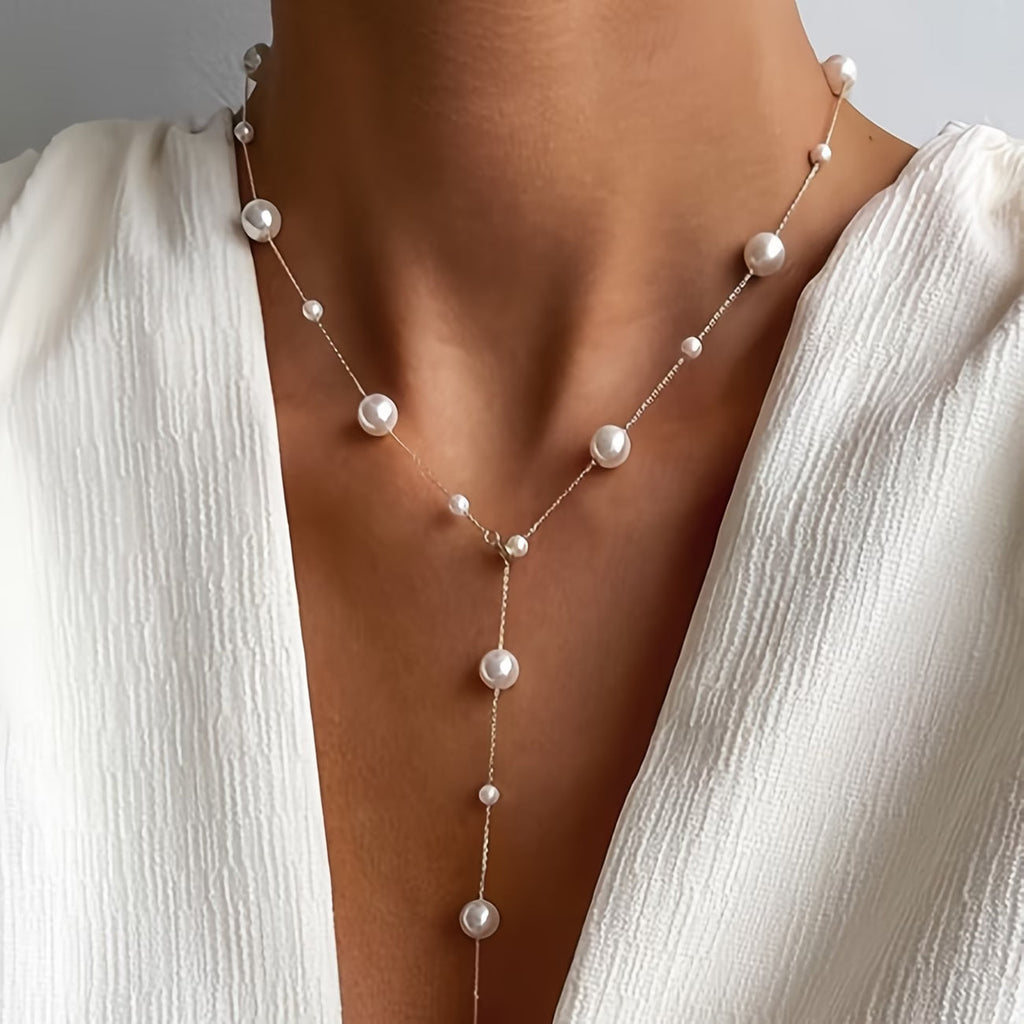Collier élégant de perles célestes