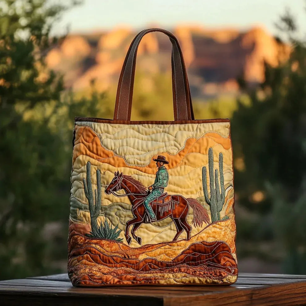 Desert Rider | Handcrafted Quilted Tote