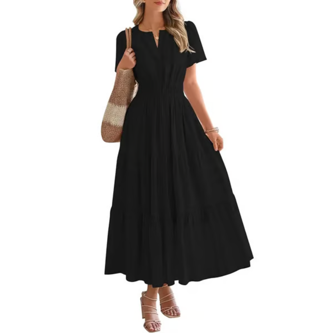 Elara – Robe longue confort aérée