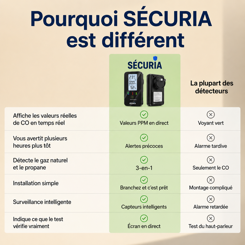 SECURIA™ | Rilevatore di sicurezza 4 in 1
